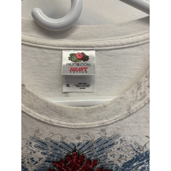 Y2K Grunge Goth Affliction Style Devotion Cross Angel Wings Tee Size XL - Picture 3 of 9